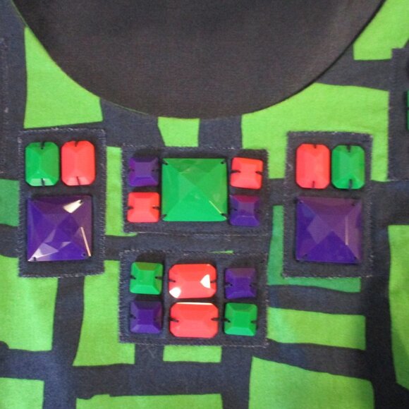 Boden Green Jeweled Summer Dress US 16 L - Picture 5 of 6